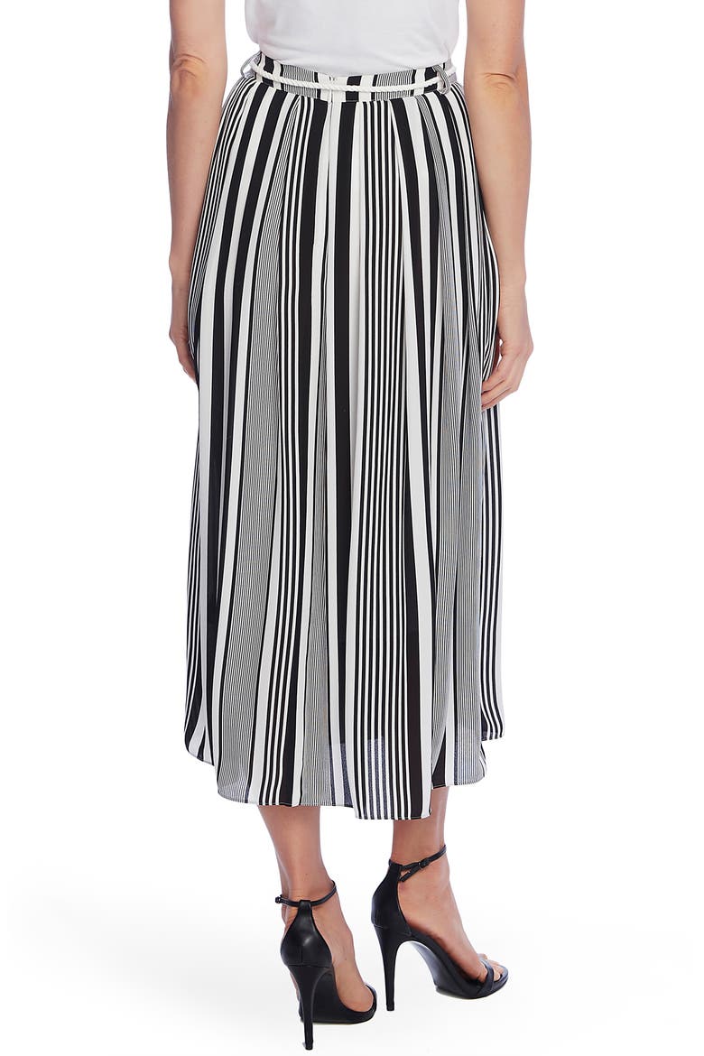 Variegated Stripe Rope Midi Skirt, Alternate, color, RICH BLACK