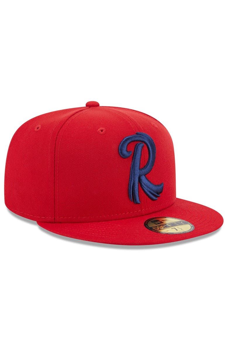 New Era Men's New Era Red Reading Phillies Authentic Collection Alternate Logo 59FIFTY Fitted Hat, Alternate, color, 