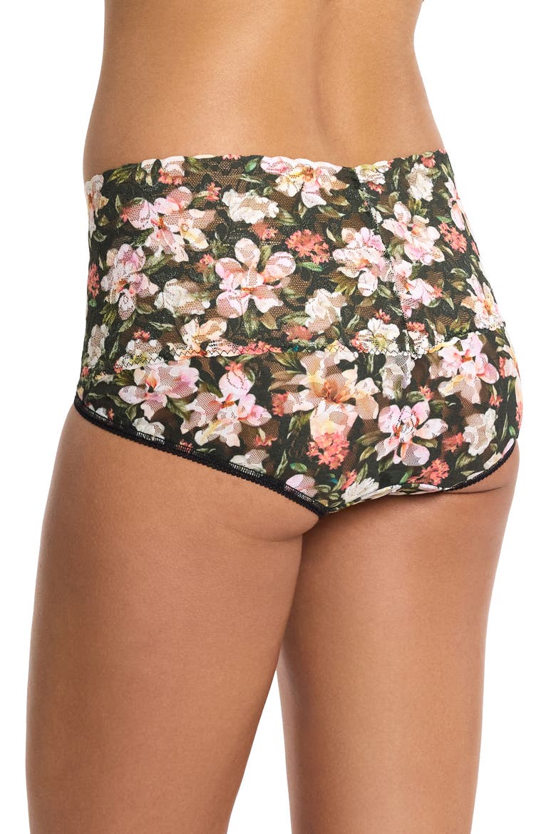 Floral Retro Lace Vikini, Alternate, color, DARK ROOM BLOOMS