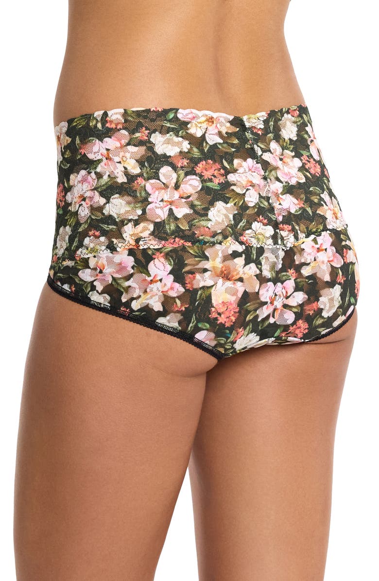 Hanky Panky Floral Retro Lace Vikini, Alternate, color, Dark Room Blooms