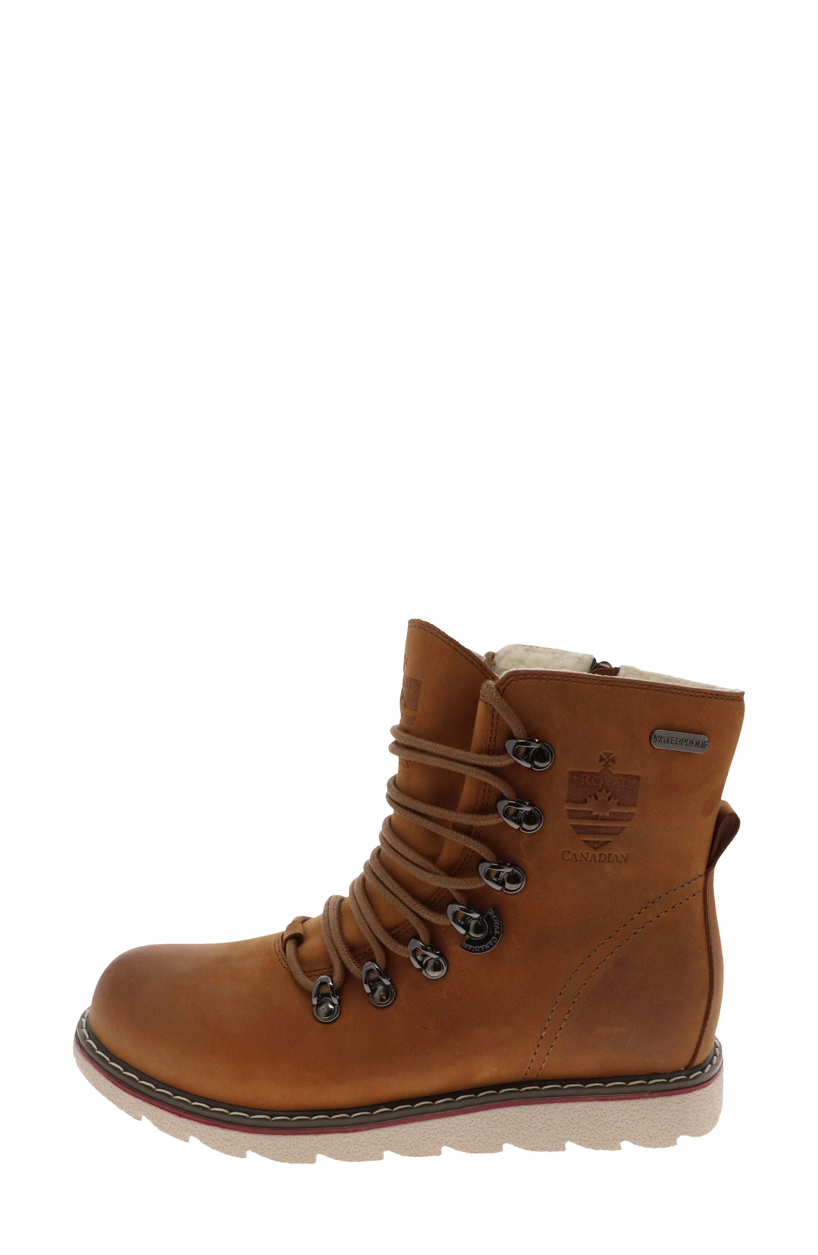 Caledon Waterproof Lace-Up Boot, Alternate, color, COTTAGE BROWN LEATHER