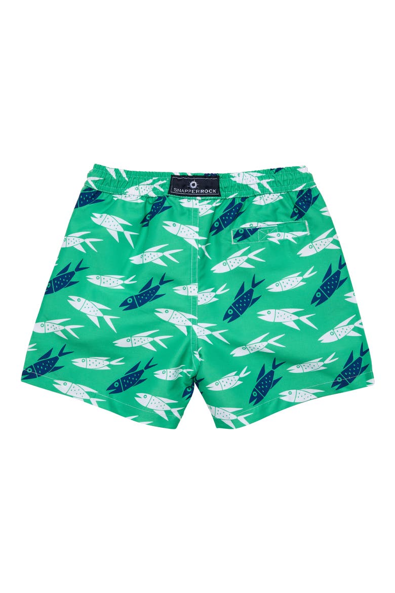 Kids' Off the Hook UPF 50+ Swim Trunks, Alternate, color, GREEN