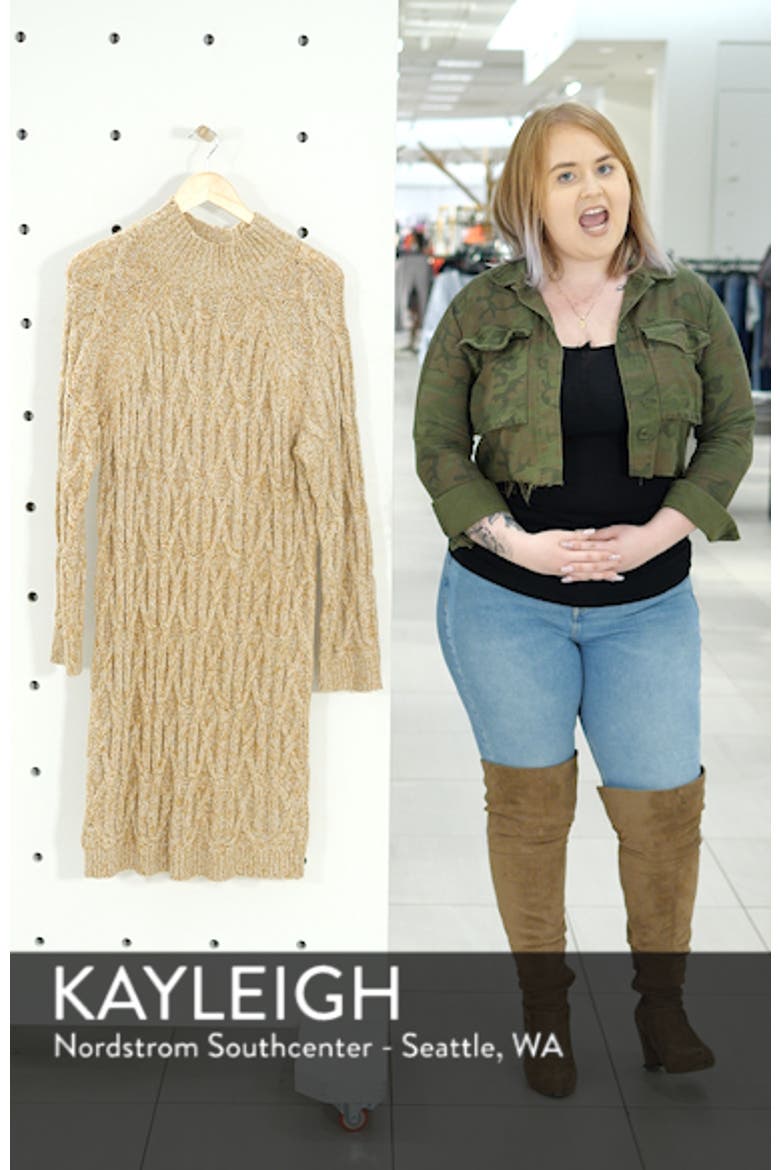 Cable Knit Sweater Dress video