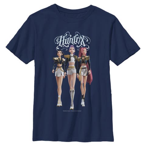 Boy's Kpop Demon Hunters Huntrix Fashion Poses  Graphic T-Shirt