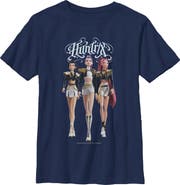 KPop Demon Hunters Boy's Kpop Demon Hunters Huntrix Fashion Poses  Graphic T-Shirt
