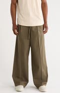 Fear of God Essentials Pleat Front Drawstring Cotton Twill Pants