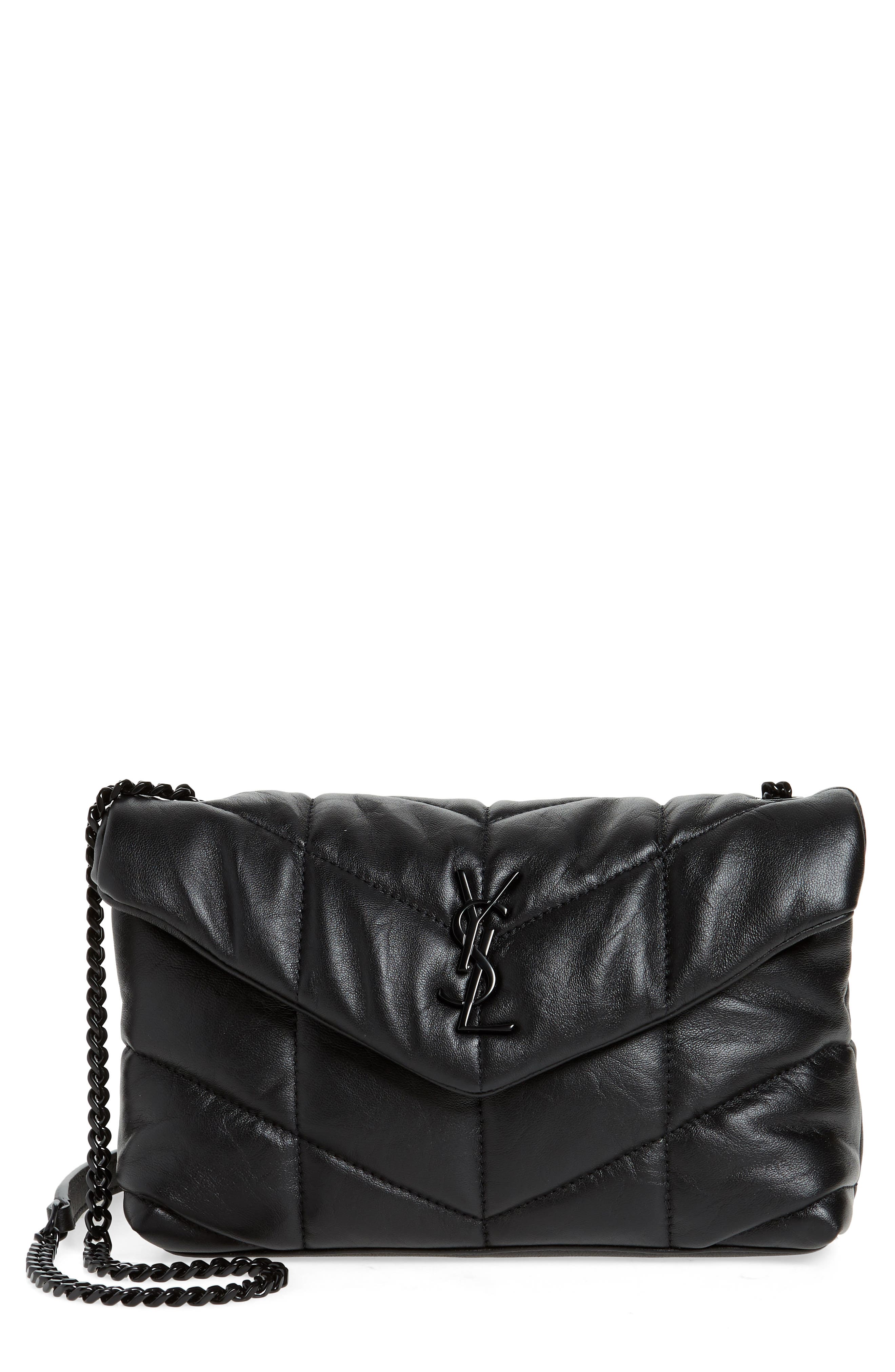 Saint Laurent Toy Loulou Puffer Quilted Leather Crossbody Bag, Main, color, 