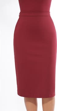 Popilush SculptEase Workwear Fitted Skirt