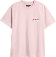 PURPLE BRAND Logo Cotton Graphic T-Shirt