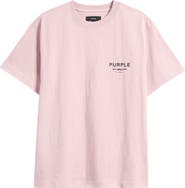 PURPLE BRAND Logo Cotton Graphic T-Shirt