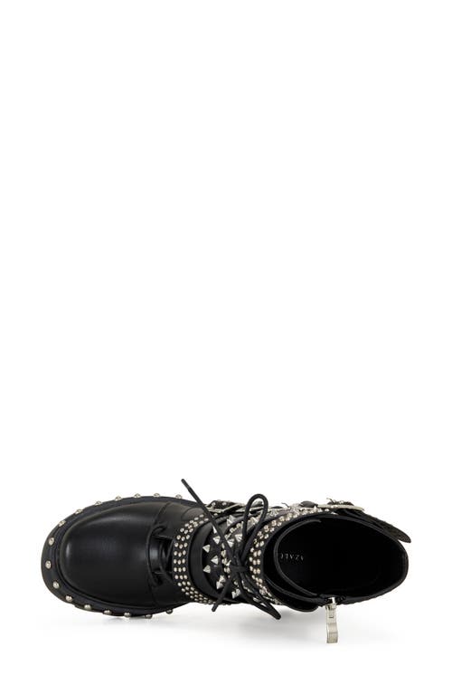 Azalea Wang Winola Stud Platform Bootie In Black