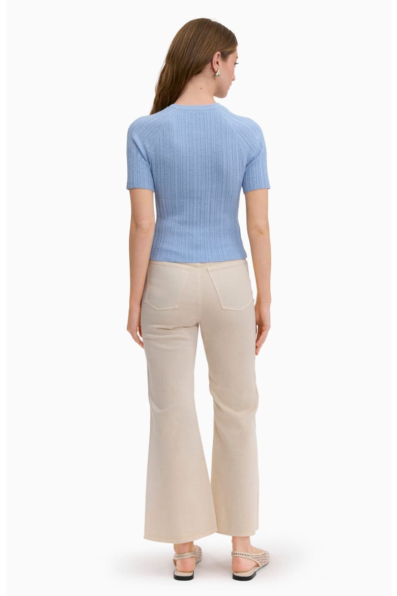 Boucle Knit Sweater, Alternate, color, Azure