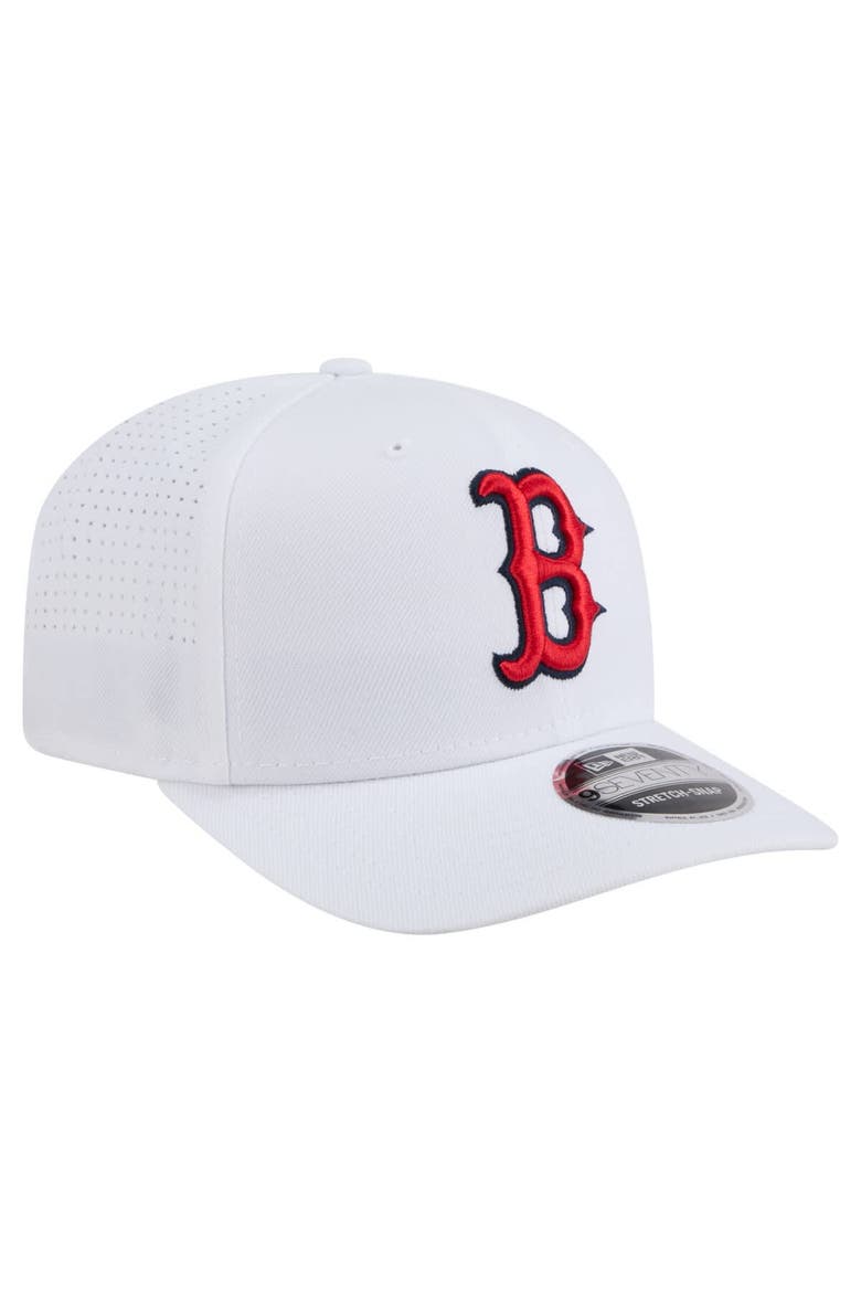 Men's New Era White Boston Red Sox COOLERA 9SEVENTY Adjustable Hat, Alternate, color, White