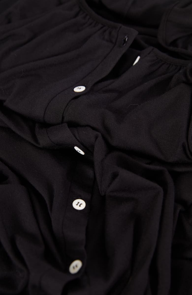 Cache Coeur Louna Maternity and Nursing Nightdress, Alternate, color, Black