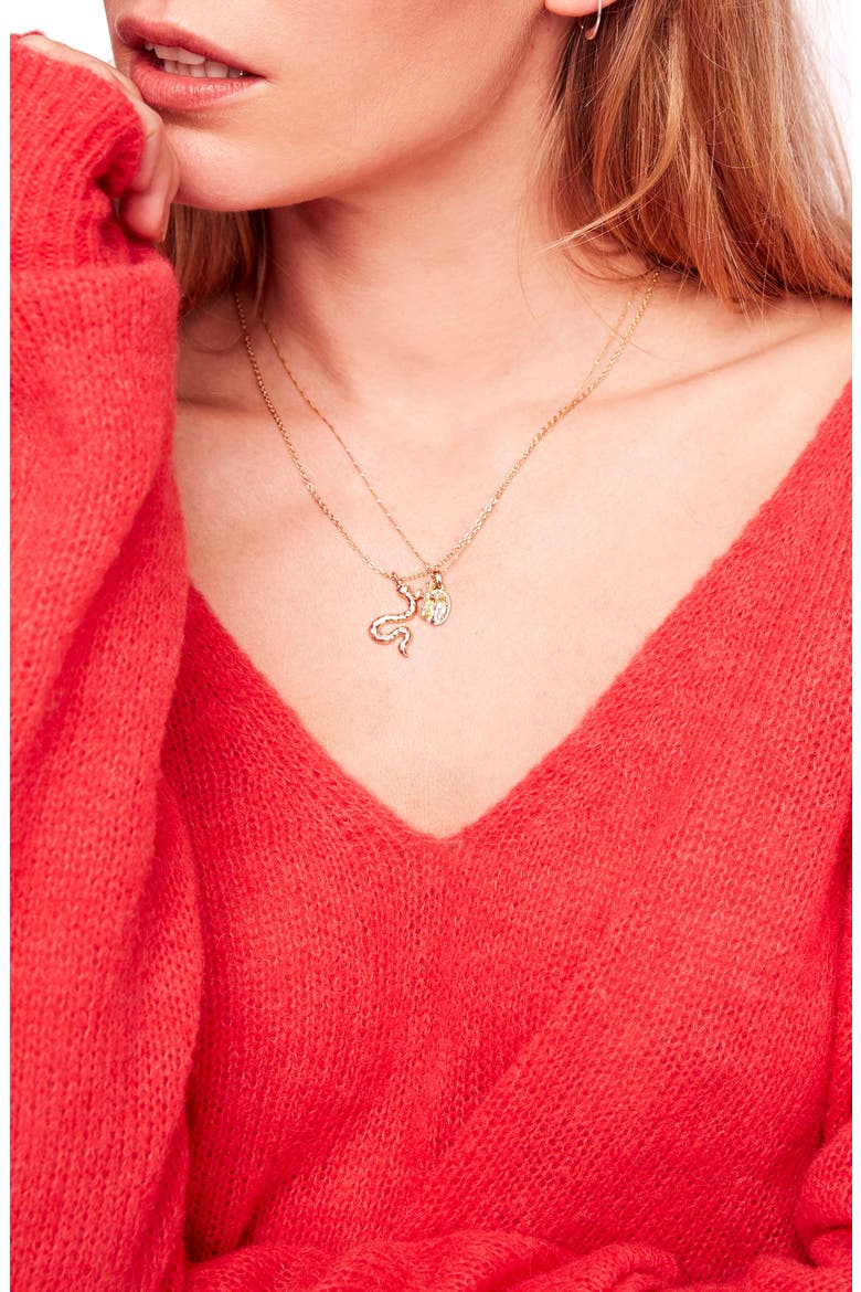 Gossamer V-Neck Sweater, Alternate, color, CORAL