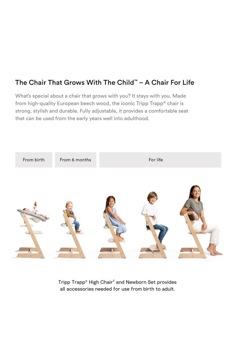 Tripp Trapp® Highchair² & Newborn Set $463 Value, Alternate, color, NATURAL