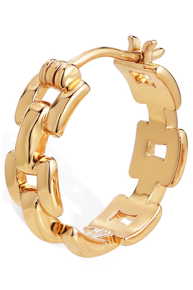 Rome Chain Earrings, Alternate, color, Gold