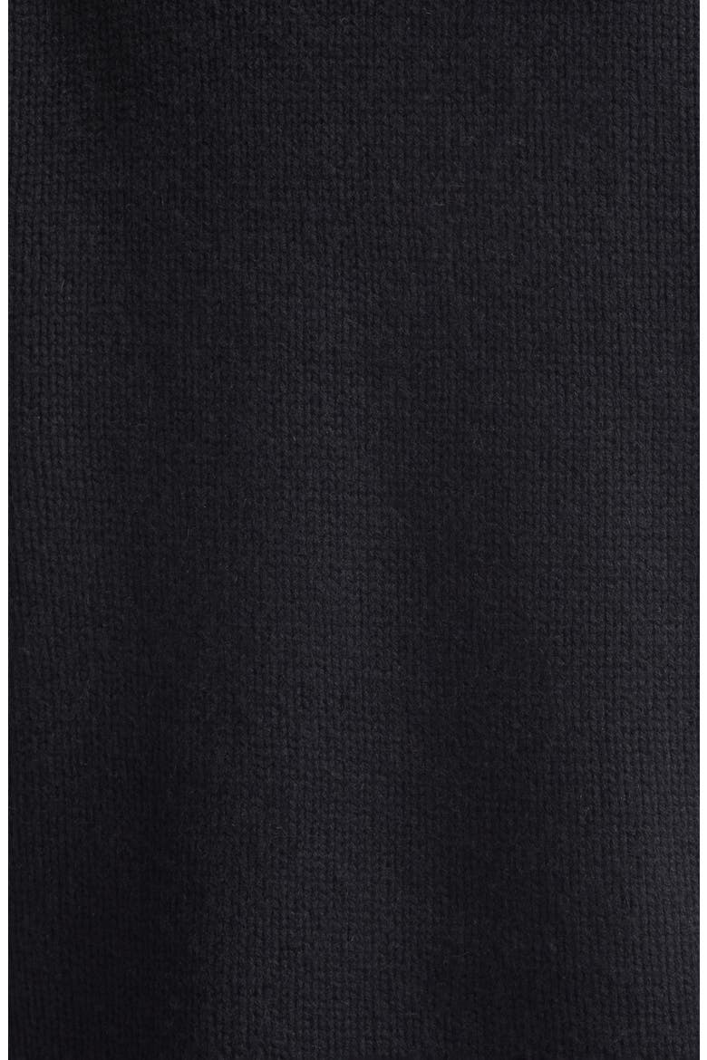 Derry Cashmere U-Neck Sweater, Alternate, color, BLACK