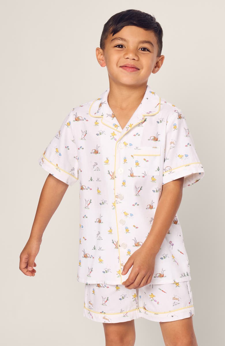 Petite Plume Kids' Easter Print Two-Piece Short Pajamas, Alternate, color, 