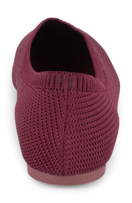 Tahari Martinique Flat In Burgundy