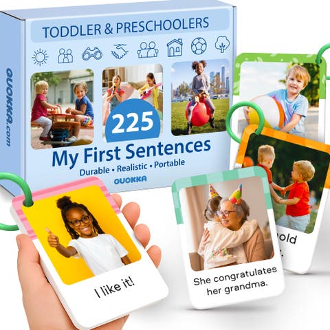 Kids Flash Cards & Social Skills Card Games - Realistic Educational Toys