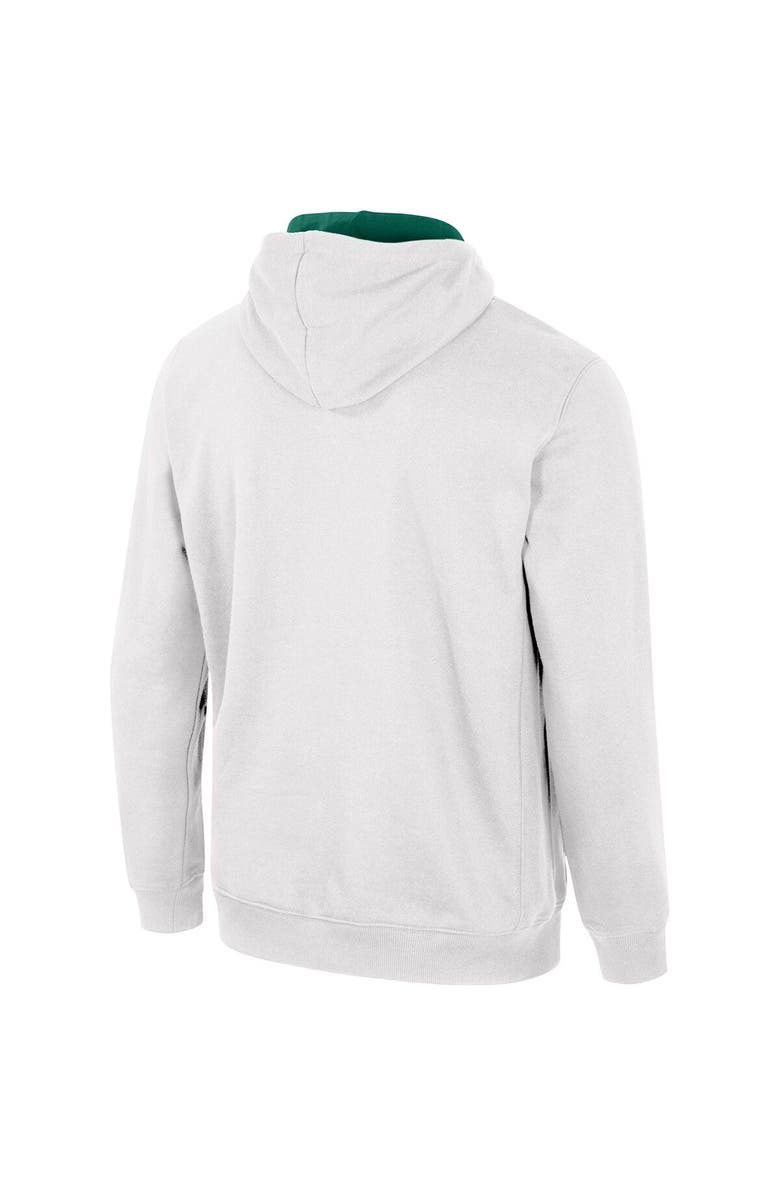 COLOSSEUM Men's Colosseum White Michigan State Spartans Half-Zip Hoodie, Alternate, color, White
