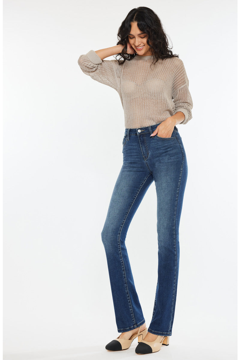 Hope Essentials High Rise Skinny Bootcut Jeans, Alternate, color, Medium Wash