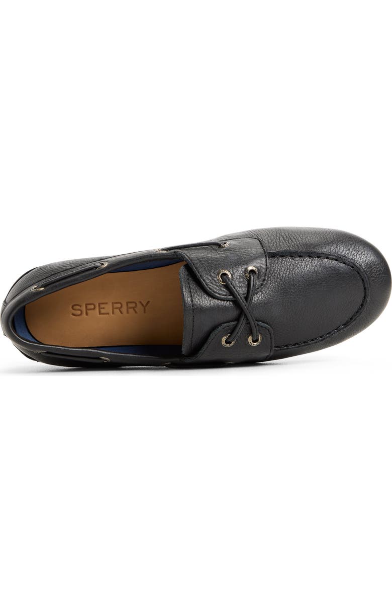 Sperry Slim Boat Shoe, Alternate, color, Black