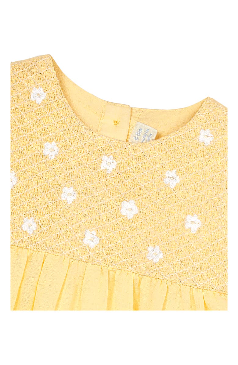 JOJO MAMAN BEBE Bunny & Flower Embroidered Cotton Dress, Alternate, color,