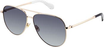 isla 61mm polarized gradient aviator sunglasses