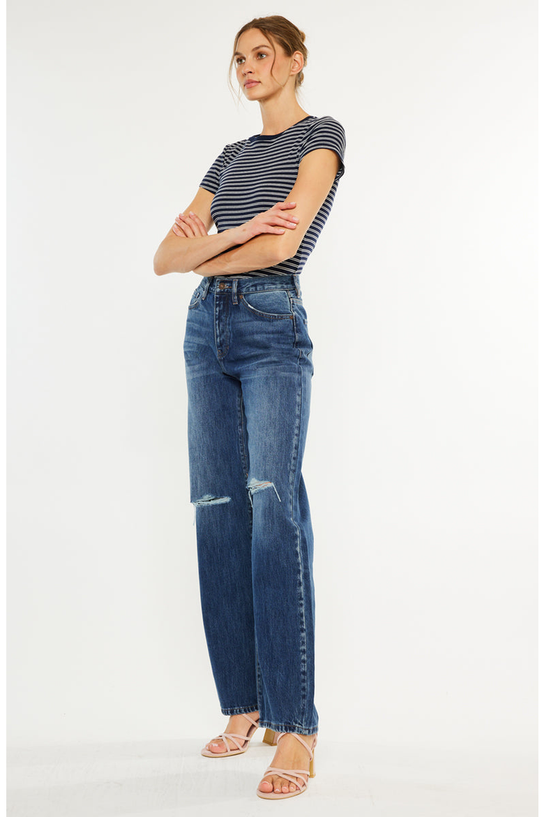 Montana Ultra High Rise 90's Flare Jeans, Alternate, color, Dark Wash