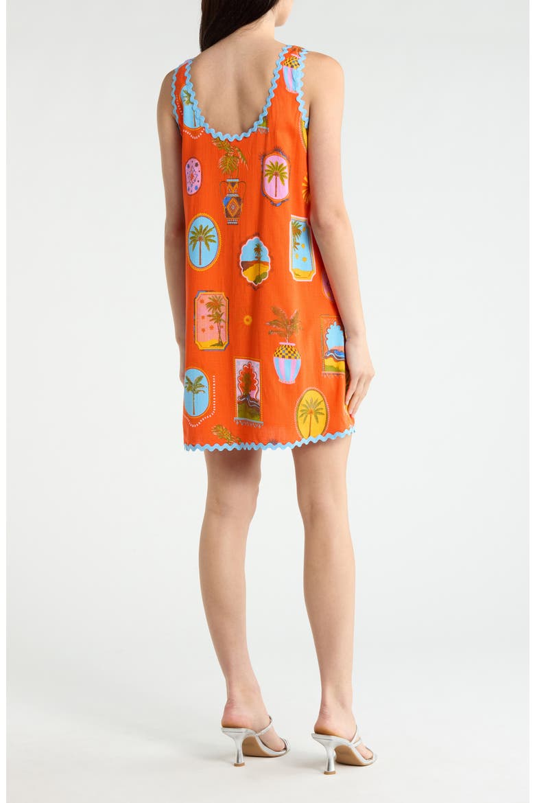 Maury Postcard Auriel Shift Minidress, Alternate, color, RED-PINK-MULT