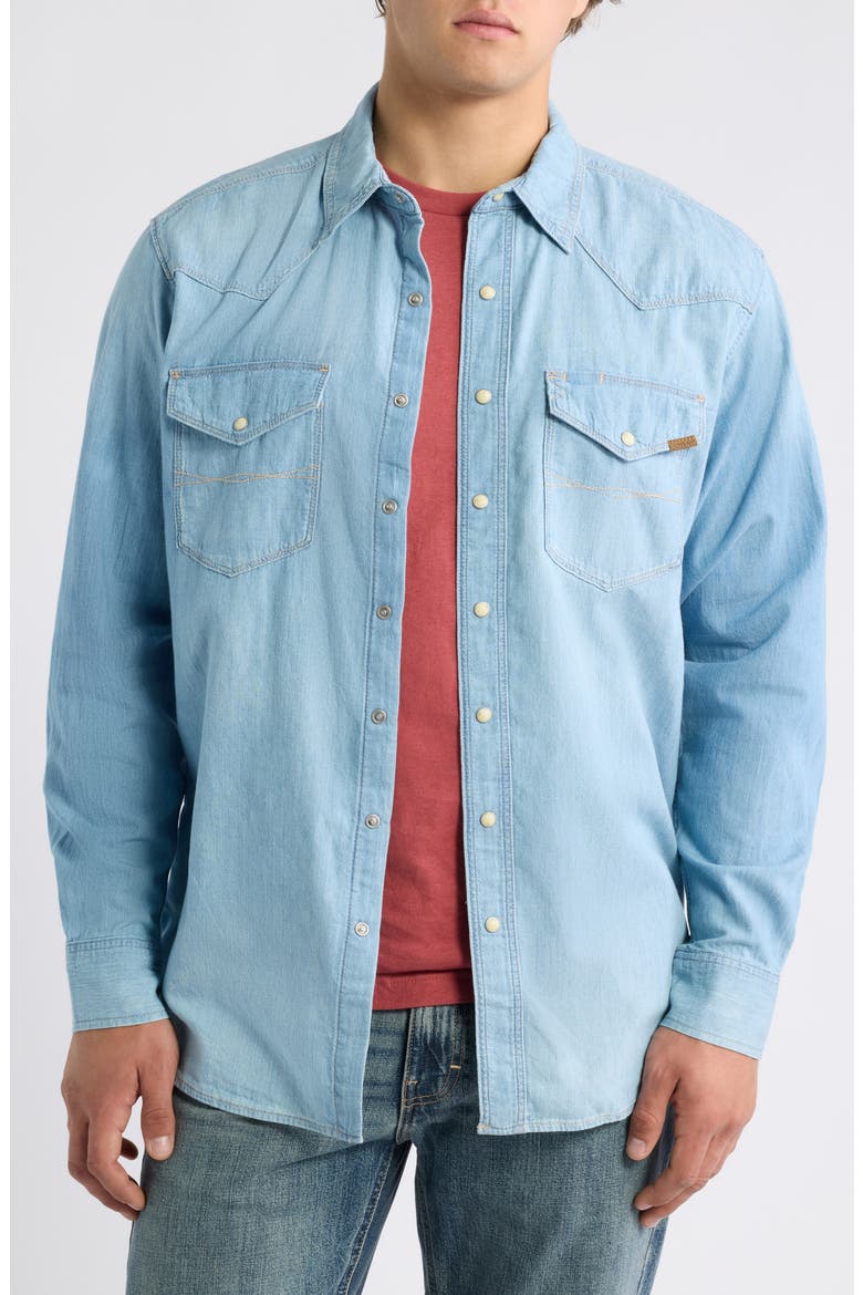 Classic Cowboy Long Sleeve Denim Shirt, Alternate, color, BRODY