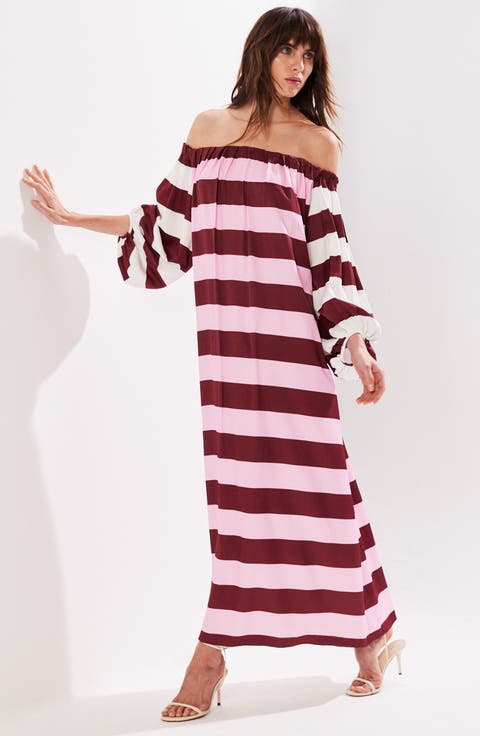 Gigi Stripe Bandeau Dress