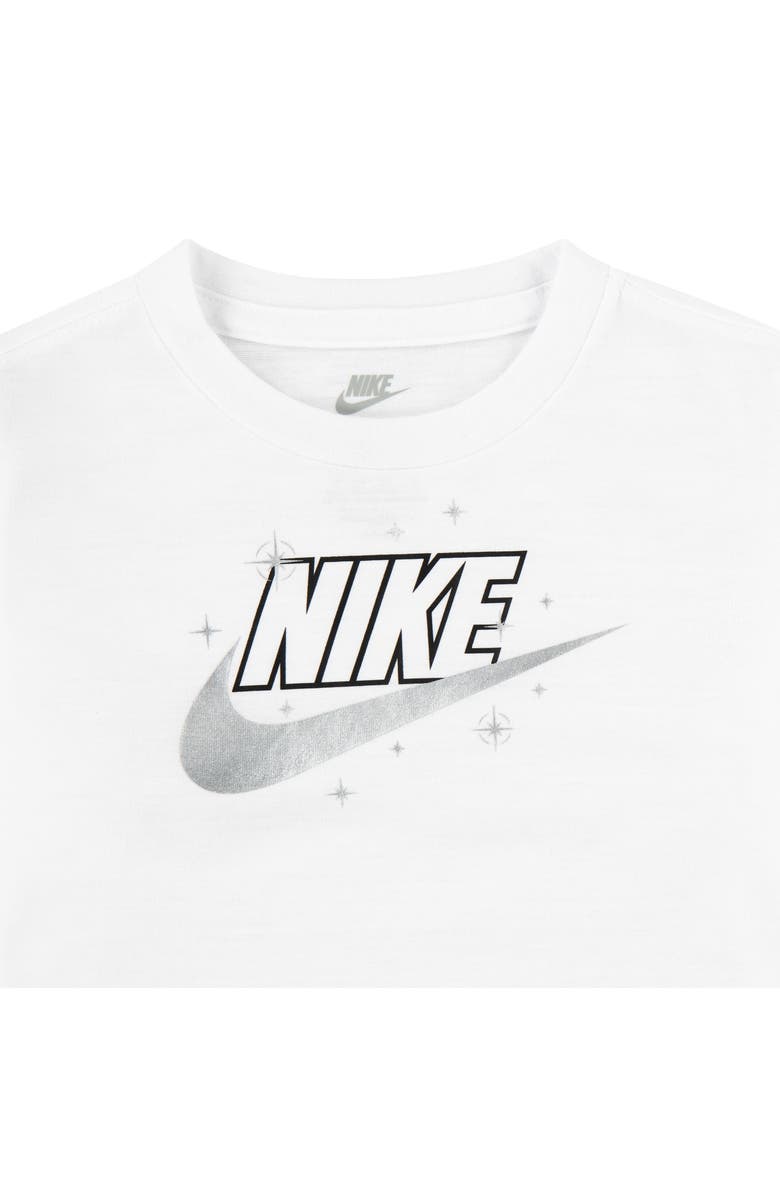 Nike Kids' Colorblock Puffer Vest, Logo T-Shirt & Fleece Joggers Set, Alternate, color, Black