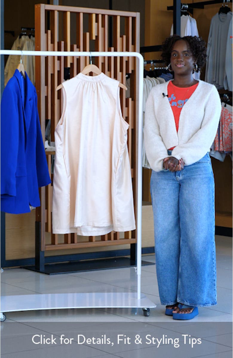 Keyla Satin Trapeze Dress, sales video thumbnail