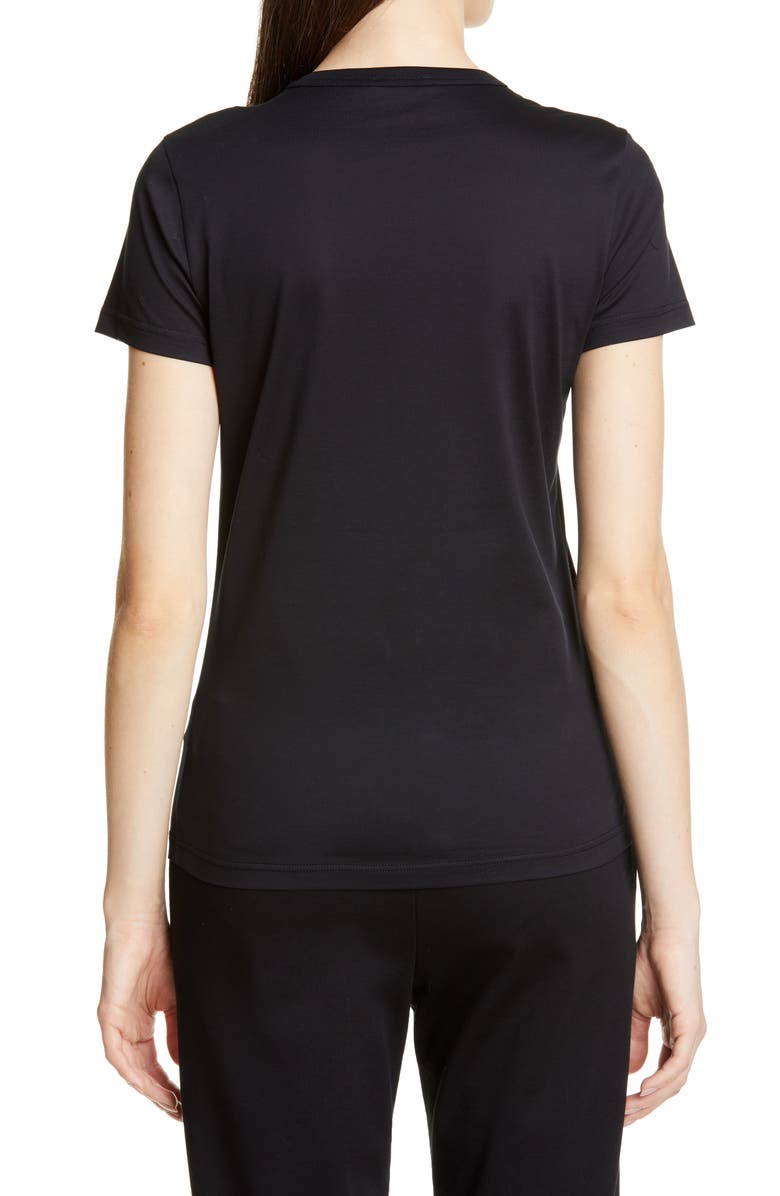 Moncler Logo Patch Cotton Tee, Alternate, color, 