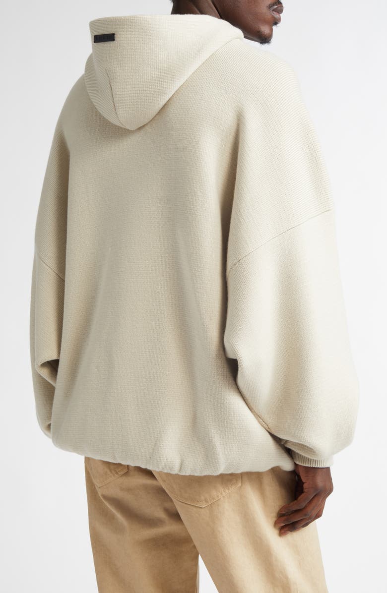 Fear of God Virgin Wool Sweater Hoodie, Alternate, color, Curry