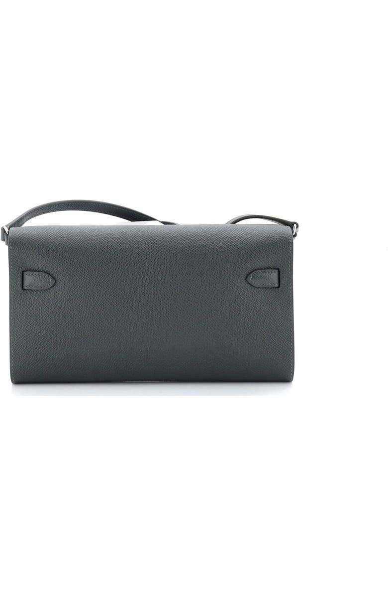 Pre-Owned Hermes Kelly To Go Wallet Epsom, Alternate, color, Vert Mangrove