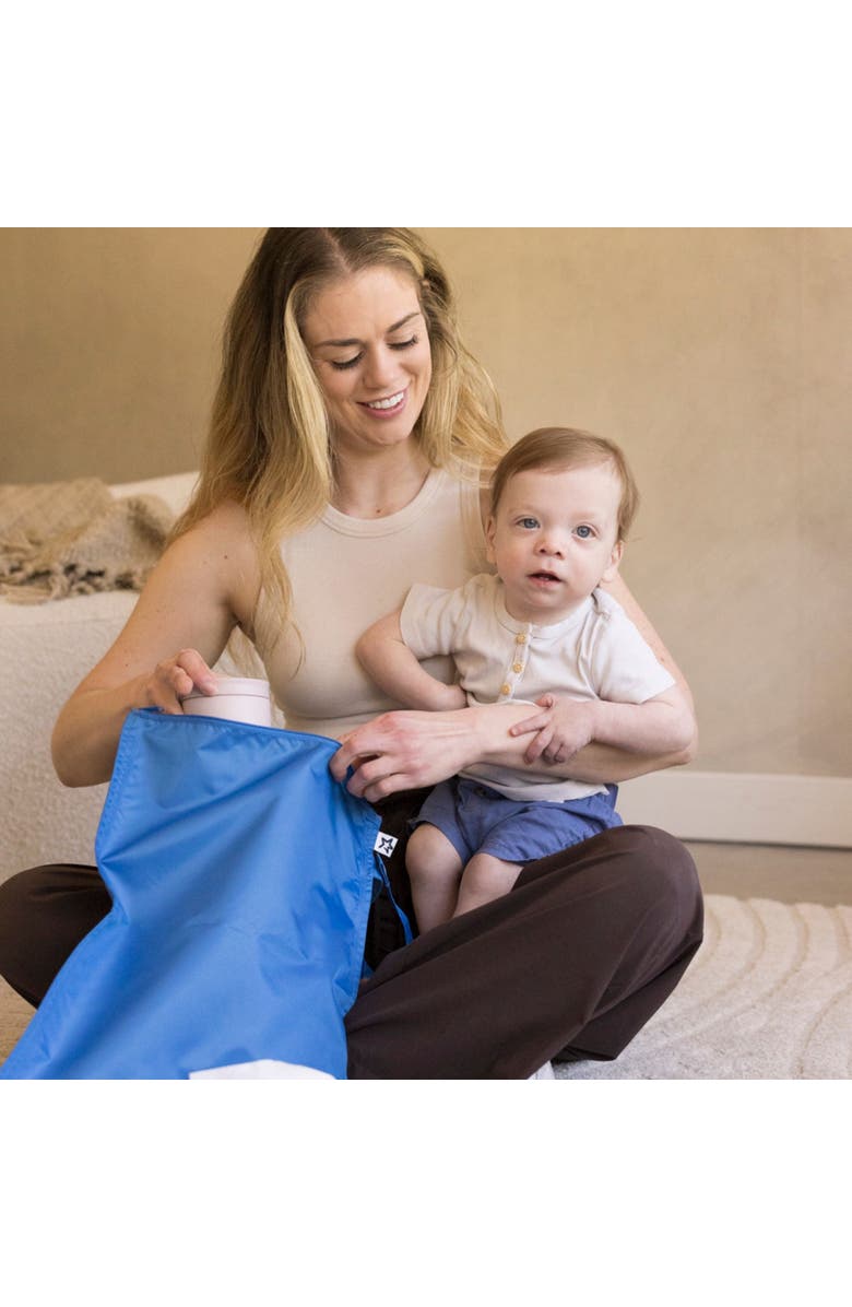 Tiny Twinkle Mess-Proof Waterproof Washable Baby/Toddler Wet Bags, Alternate, color, Blue Tie Dye