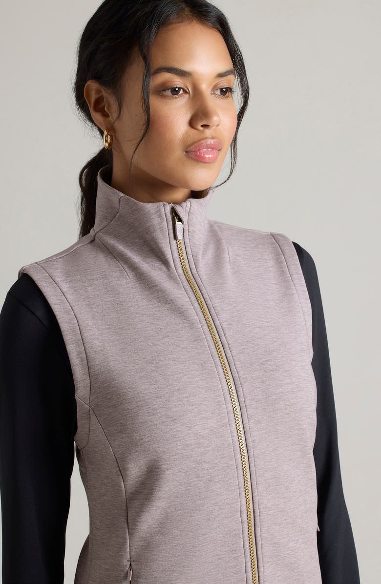 Rhone DreamGlow Zip-Up Vest, Alternate, color, Taupe Mist