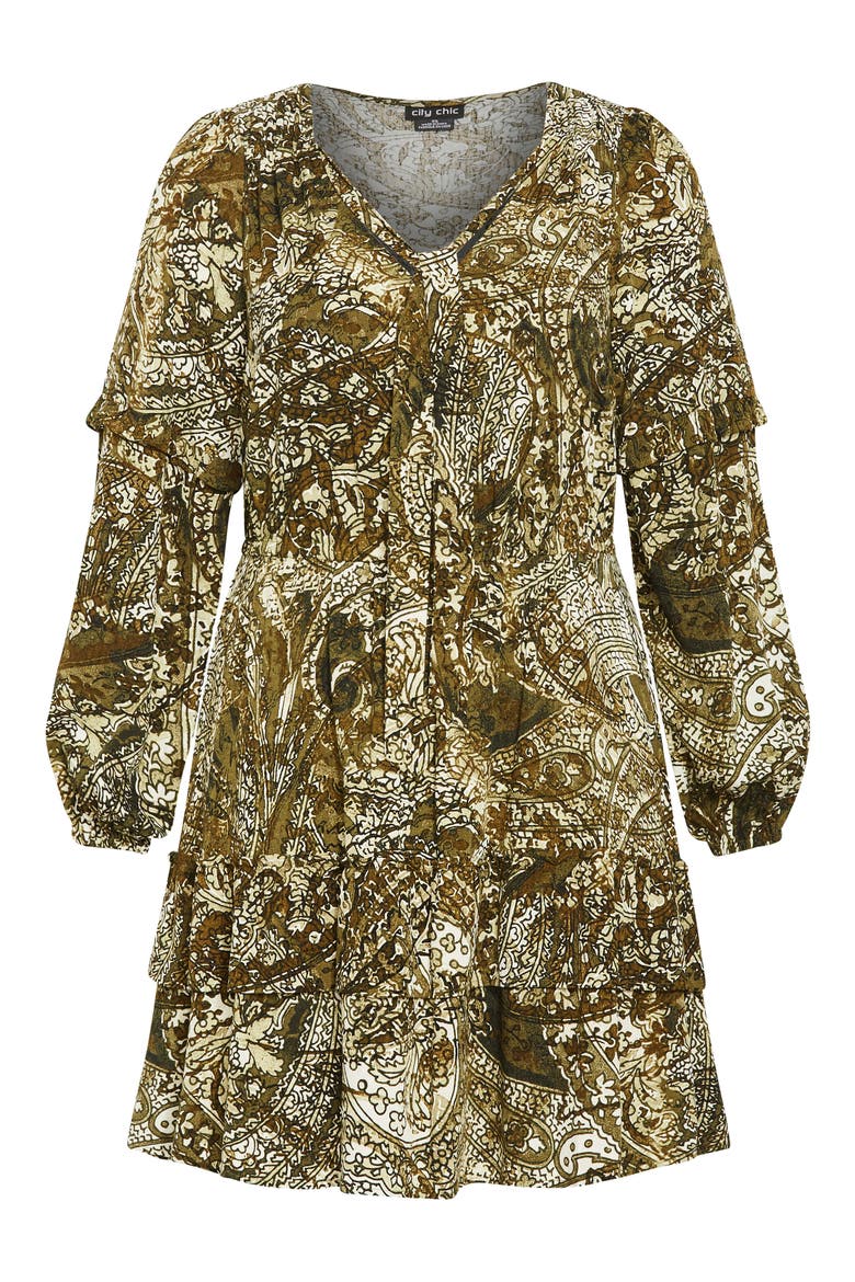 Raya Long Sleeve Paisley Dress, Alternate, color, PAISLEY