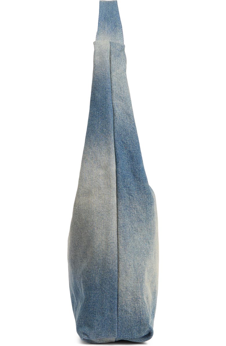 Steve Madden Niccola Denim Hobo Shoulder Bag & Pouch, Alternate, color, Denim