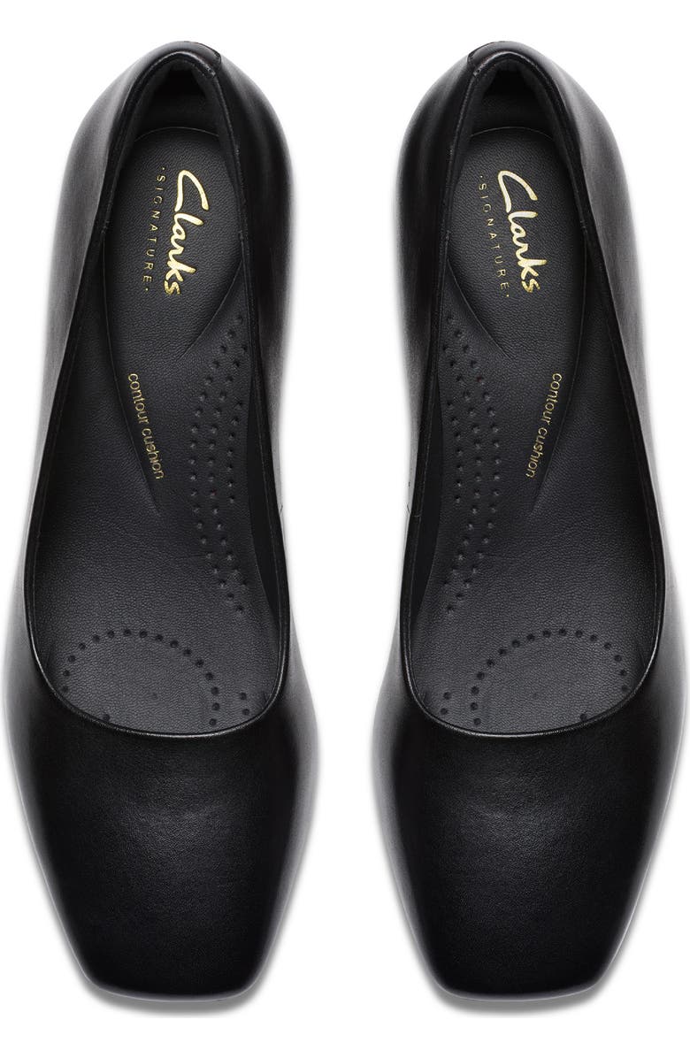 Clarks<sup>®</sup> Fernie Court Block Heel Pump, Alternate, color, Black Leather