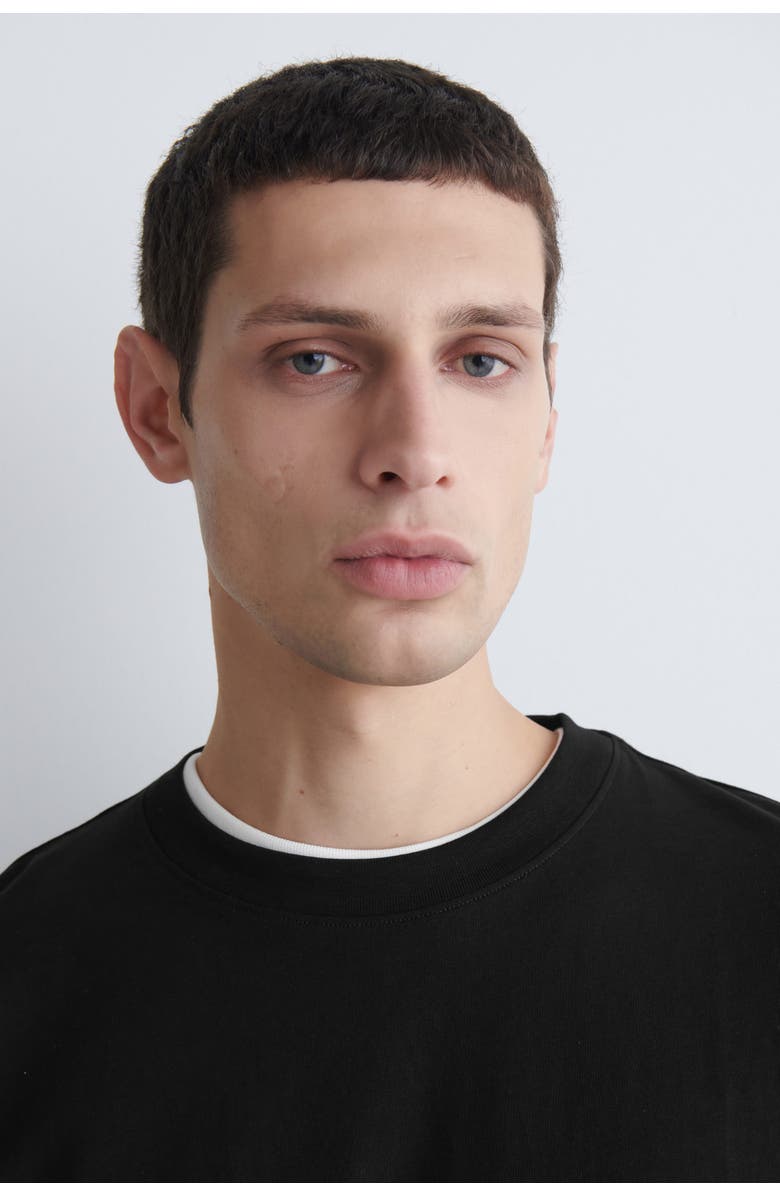 COS Relaxed Lightweight Cotton T-Shirt, Alternate, color, Black