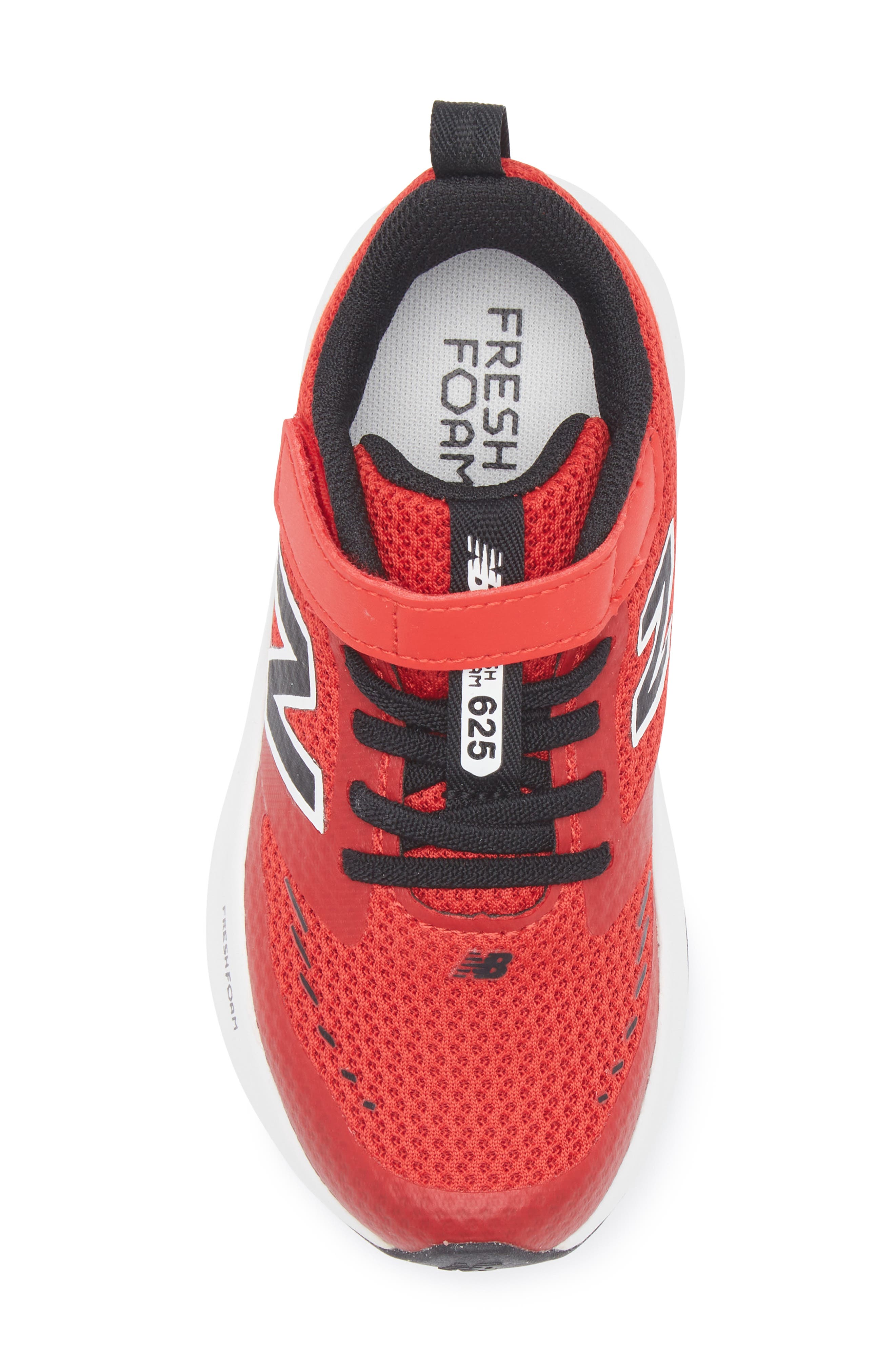 Kids' 625 Fresh Foam Sneaker, Alternate, color, TRUE RED/ BLACK