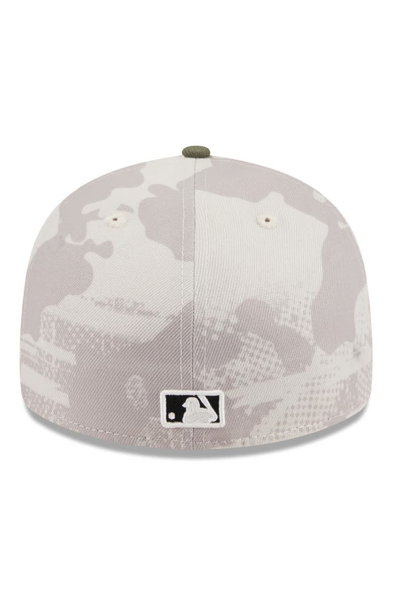 New Era Men's New Era Light Beige/Olive Philadelphia Phillies 2025 Armed Forces Day Low Profile 59FIFTY Fitted Hat, Alternate, color, 