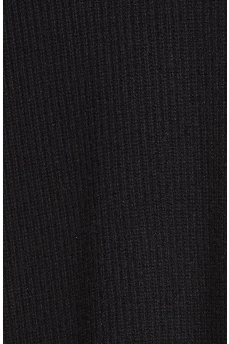 Wool & Cashmere Cape Cardigan, Alternate, color, BLACK