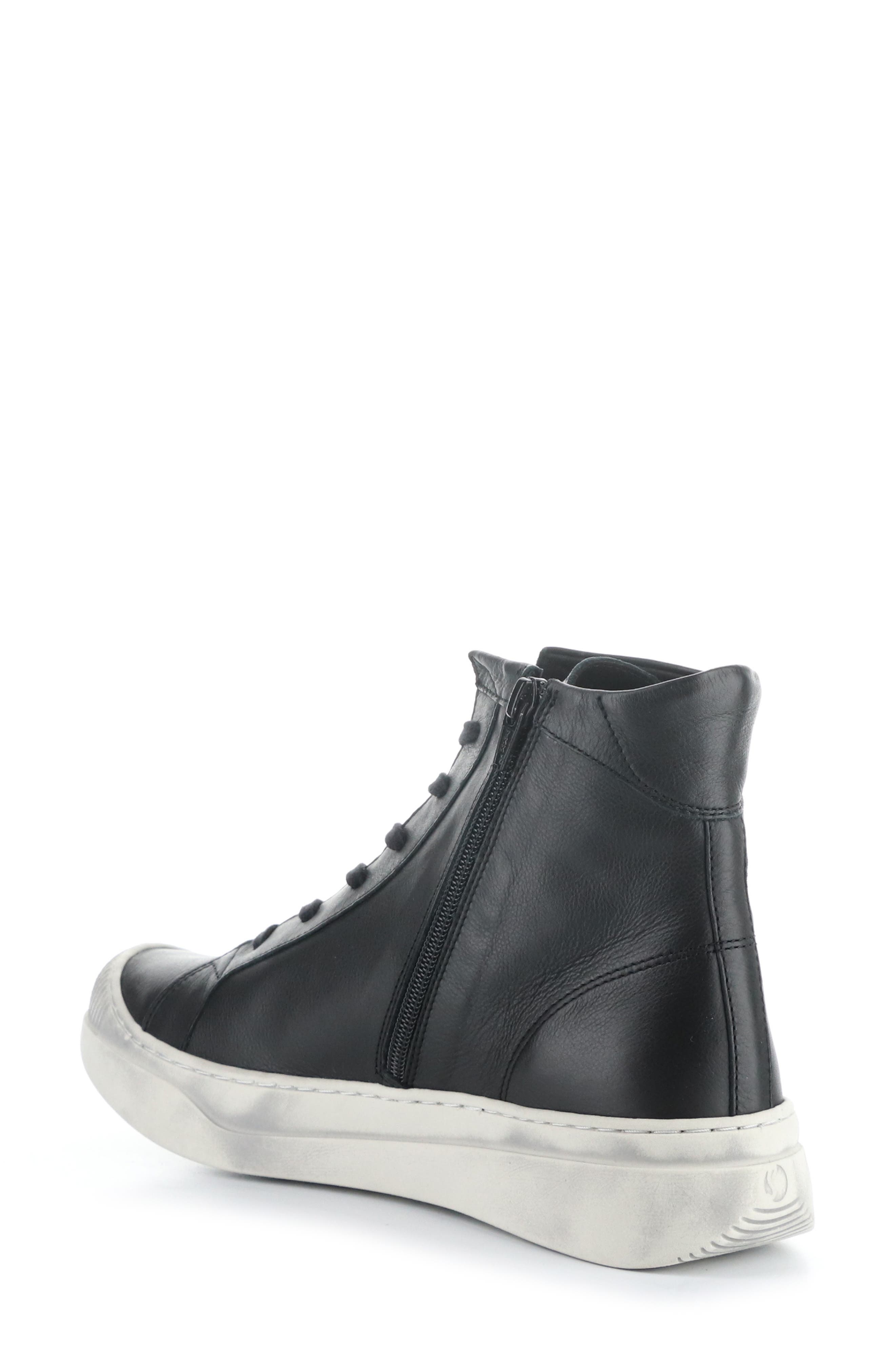 Softinos by Fly London Appe Lace-Up High Top Sneaker, Alternate, color, Black Smooth Leatherther