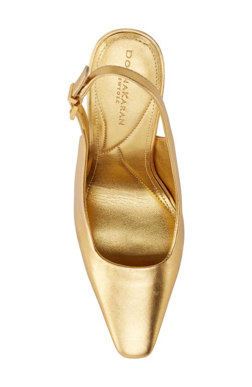 Donna Karan Sadrina Ii Slingback Pump In Gold